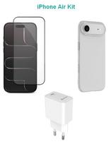 eSTUFF Kit for iPhone Air. Charger,  Cover, Glass. Brown Box.