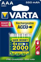 Varta Ready2Use Hr03 4Pcs  Rechargeable Battery Aaa