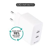 eSTUFF INFINITE (GRS) USB-C Charger  EU PD 35W Dynamic. 2 x USB-C.