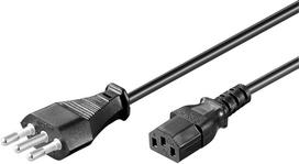 MicroConnect Power Cord Italy - C13 3m -  IMQ Approved Black, 16A