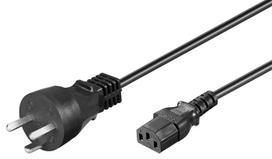 MicroConnect Power Cord DK EDB to C13 1.8m Danish power plug, black