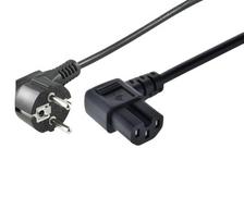 MicroConnect Power Cord CEE 7/7 - Angled  C15 2m black Power Cord