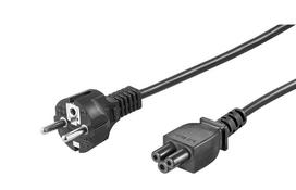 MicroConnect Power Cord CEE 7/7 - C5 1.8m Black,