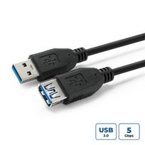 MicroConnect USB 3.2 Gen 1  A-A 5m M-F Black