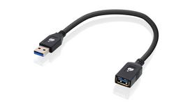 IOGEAR USB 3.0 Extension Cable Male  to Female -12 Inch G2LU3AMF,