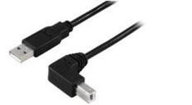 MicroConnect USB-A 2.0 to a USB-B 90  degrees angled 10m M-M USB B