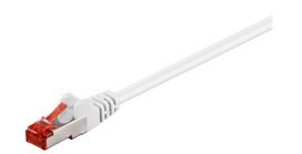 MicroConnect F/UTP CAT6 0.5m White PVC Outer Shield : Foil screening