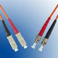 MicroConnect ST/UPC-SC/UPC 2m OM1 Fibre  Patch Cable MM Duplex  LSZH