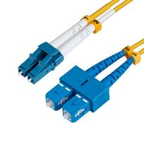 MicroConnect LC/UPC-SC/UPC 5m OS2 Fibre  Patch Cable SM Duplex LSZH