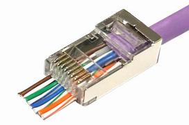 MicroConnect Modular EZ Plug RJ45 8P8C  CAT6 50pcs. FTP Shielded