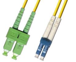 MicroConnect SC/APC-LC/UPC 0.5m OS2 Fibre  Patch Cable SM Duplex LSZH