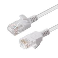 MicroConnect U/UTP CAT6A Slim 5M White Unshielded Network Cable,
