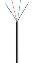 MicroConnect U/UTP CAT5e Outdoor 100m Black Stranded, AWG26 CCA, Jacket PE