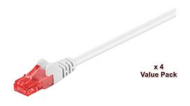 MicroConnect U/UTP CAT6 20M White 4 PACK 1 pcs. = 4 pcs. in one bag