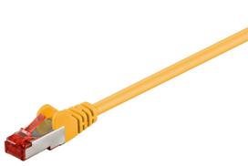 MicroConnect F/UTP CAT6 1.5m Yellow PVC Outer Shield : Foil screening