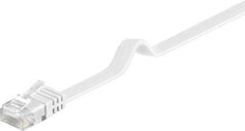 MicroConnect U/UTP CAT6 0.50M White Flat Unshielded Network Cable,