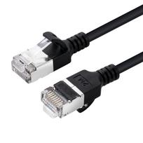 MicroConnect CAT6A U-FTP Slim, LSZH, 1.5m  Network Cable, Black