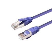 MicroConnect S/FTP CAT6 0.25m Purple LSZH PiMF (Pairs in metal foil)