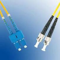 MicroConnect ST/UPC-SC/UPC 3m OS2 Fibre  Patch Cable SM Duplex LSZH