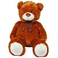Madej Mascot plush teddy bear with a bow, 70 cm, brown