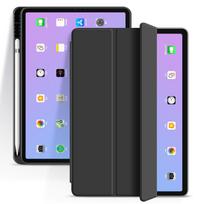 eSTUFF iPad 10.2 SEATTLE Pencil  Case. Black PU leather front