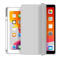 eSTUFF iPad 9.7 2018/2017 SEATTLE  Pencil Case. Grey PU leather