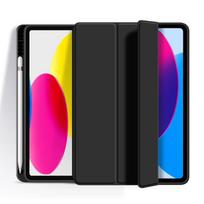 eSTUFF iPad 11th/10th gen SEATTLE  Pencil Case. Black PU leather