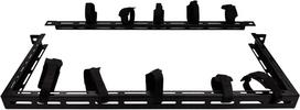 Lanview 1/2U 19"" CABLE ORGANIZER  PANEL WITH 10PCS VELCRO