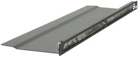 Lanview 1/2U 19"" L BENT, BRUSHED  CABLE ORGANIZER PANEL BLACK