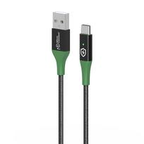 MicroConnect Smart Charge USB-A to USB-C  Cable 1m Black/Green Smart