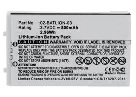 CoreParts Battery for Opticon Scanner 2.9Wh Li-ion 3.7V 800mAh