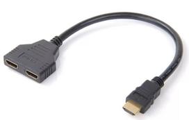 MicroConnect HDMI Y-Splitter Cable type A -2xtype A, M/F, 0.2m,