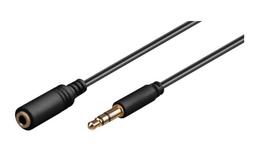MicroConnect Headphone  AND  AUX Cable, 3m Headphone and audio AUX Ext.