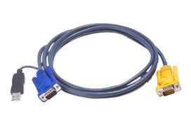 Aten USB Cable 6m 2L5206UP, 6 m, VGA, Black,