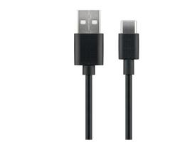 MicroConnect USB-C to USB2.0 A Cable, 0.5m Black, for synching and