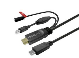 Vivolink USB-C Connect Cable with  Charging 5m
