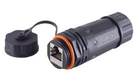 MicroConnect RJ45 coupler, CAT 6a, IP68,  short, Outdoor