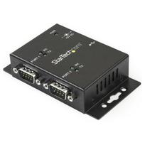StarTech.com 2X USB TO SERIAL ADAPTER HUB 2 Port Industrial Wall