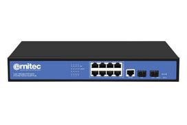Ernitec Managed Layer 2+ Switch, 8 x  Gigabit ports, 2 x Gigabit