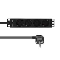 Lanview 10 4-way Schuko outlets  with 2-meter 3G1.5mm2 cable