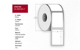 Capture Label 51 x 25mm, Core 25mm,  Thermal Transfer, Coated,