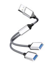 MicroConnect USB-A to 2x USB-A Female,  Silver transfer rate 480Mbps,