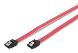 MicroConnect SATA Cable 50cm with Clip 7-Pole to 7-Pole SATA plugs