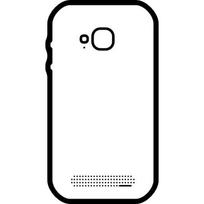 CoreParts Back Glass Cover with  Adhesive White for Xiaomi Mi
