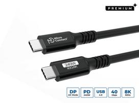 MicroConnect USB-C to USB-C cable 0,25m  Premium, 240W, 40Gbps, USB4