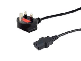 Equip Uk Power Cord, C13 To Bs1363,  10M, 10A Fuse