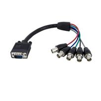 StarTech.com VGA TO 5 BNC MONITOR CABLE 1 ft Coax HD15 VGA to 5 BNC