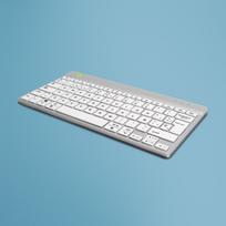 R-Go Tools R-Go Compact Break keyboard,  QWERTY (ES), bluetooth, white
