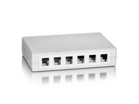 Equip 12-Port Keystone Jack Surface  Mount Box