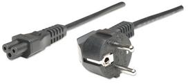 Manhattan Power Cord/Cable, Euro 2-Pin  (Cee 7/4) Plug To C5 Female